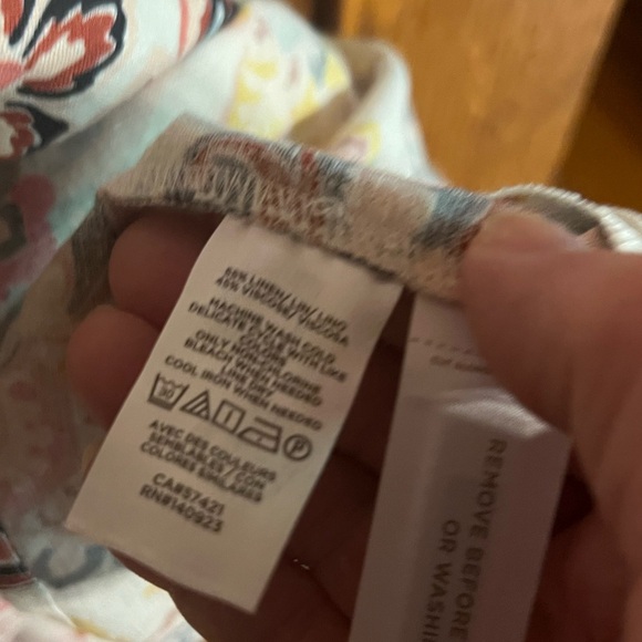 Loft Size 00 Petite Floral Sleeveless Linen Viscose Dress NWT - Picture 7 of 8